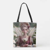 Mooie januari Fairy in Anjers Tote Bag (Achterkant)