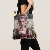 Mooie januari Fairy in Anjers Tote Bag (Dichtbij)