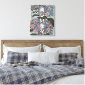 Mooie Japanse Bloemen Canvas Afdruk (Insitu (Slaapkamer))