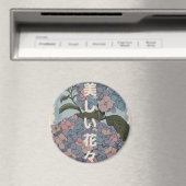 Mooie Japanse Bloemen Magneet (Insitu (Vaatwasser))