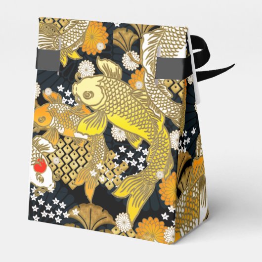 Mooie Japanse koi-fotofeeks Bedankdoosjes (Achterkant)