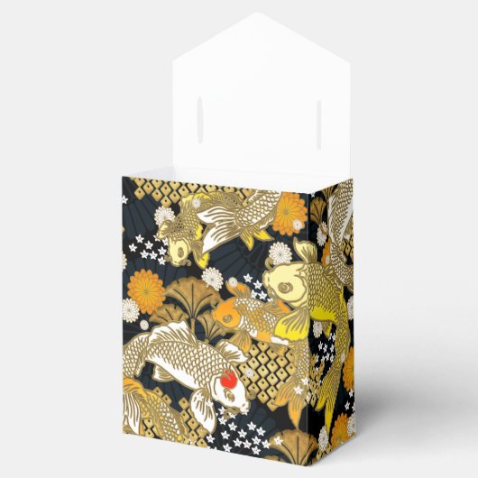 Mooie Japanse koi-fotofeeks Bedankdoosjes (Geopend)