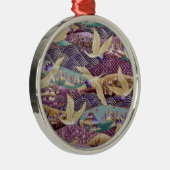 Mooie Japanse kranen Metalen Ornament (Rechts)