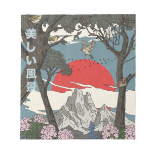 Mooie Japanse Landschap Notitieblok