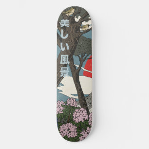 Mooie Japanse Landschap Persoonlijk Skateboard