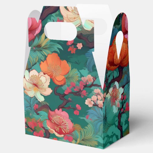 Mooie Japanse printpartij gunstbox Bedankdoosjes (Geopend)