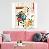 Mooie Japanse Samurai kunst Canvas Afdruk (Insitu (Woonkamer))