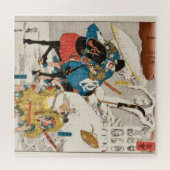 Mooie Japanse Samurai kunst Legpuzzel (Horizontaal)