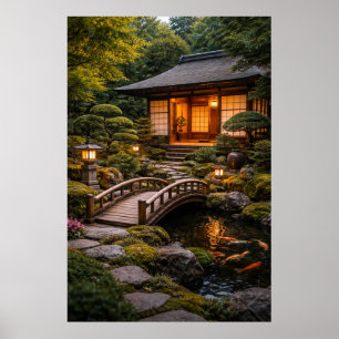 Mooie Japanse Thuis & Tuin Poster
