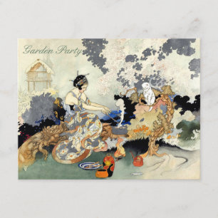 Mooie  Japanse Vogelpartij Kaart