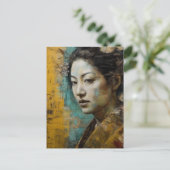 Mooie Japanse Vrouw Briefkaart (Staand voorkant)