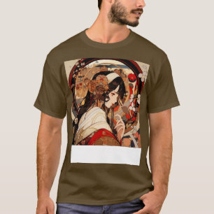 Mooie Japanse vrouw T-shirt