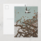 Mooie Japanse zwaluw Briefkaart (Voorkant / Achterkant)
