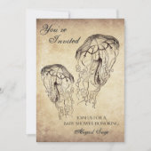 Mooie  Jellyfish Beach Baby shower Kaart (Voorkant)