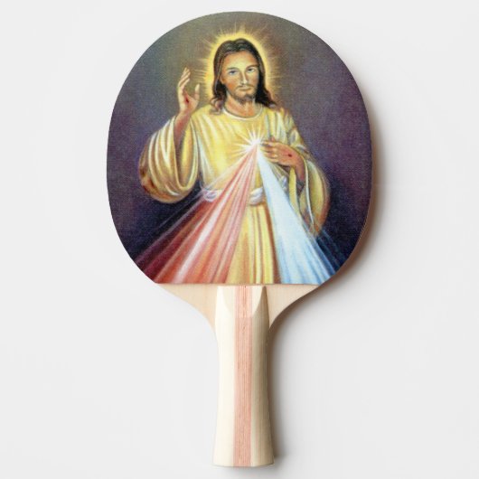 Mooie Jezus Christus Tafeltennisbatje (Voorkant)