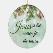 Mooie Jezus is de reden voor het seizoen Keramisch Ornament (Links)