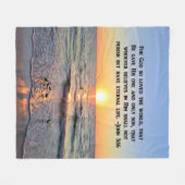 MOOIE JOHANNES 3:16 FLEECE DEKEN (Voorkant (Horizontaal))