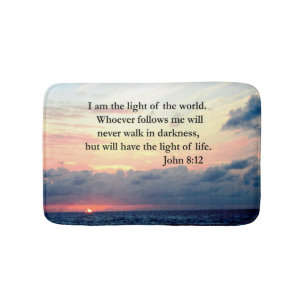 MOOIE JOHN 8:12 ZONSOPGANG FOTO BADMAT