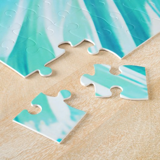 Mooie Jonge Ballerina in Blauw Legpuzzel (Zijkant)