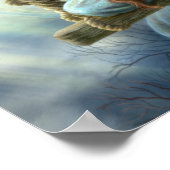 Mooie jonge fee vlinder op zwaai. Illust Poster (Hoek)