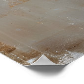 Mooie Jonge Mode Model Bloemenportretkunst Poster (Hoek)