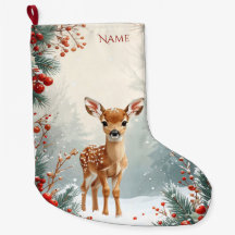 Mooie jonge ree in een besneeuwde bos sok