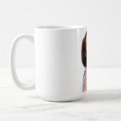 Mooie jonge vrouw koffie Mok (Links)