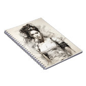 Mooie jonge vrouw Uniek Vrouw NoveltyArt Notitieboek (Rechterzijde)
