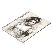 Mooie jonge vrouw Uniek Vrouw NoveltyArt Notitieboek (Linkerzijde)