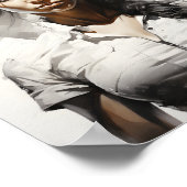 Mooie jonge vrouw Unieke Vrouw Art Poster (Hoek)