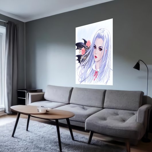 Mooie jongedame | AI Art Poster