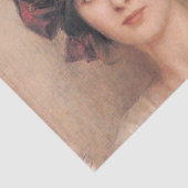 Mooie jongedame, door Albert Lynch, Belle epoque, Tissuepapier (Detail)