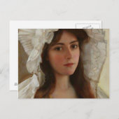 Mooie jongedame van Albert Lynch,  kunst Briefkaart (Voorkant / Achterkant)