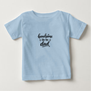 Mooie jongen, net als zijn vader Baby fijne jersey