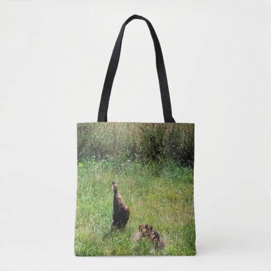 Mooie jongen van de wilde eend en moeder..... tote bag (Voorkant)