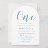 Mooie Jongens 1e Verjaardag Party Photo Arch Kaart (Achterkant)