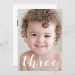 Mooie jongens, 3e verjaardag Foto en script Kaart