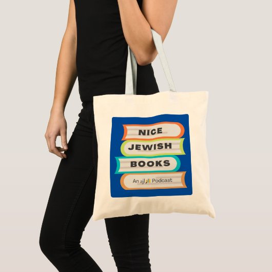 Mooie joodse boeken podcast logo canvas tas (Voorkant (product))