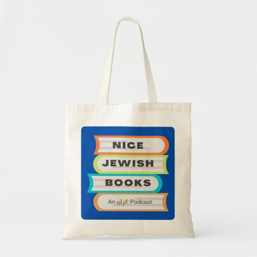 Mooie joodse boeken podcast logo canvas tas (Voorkant)