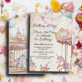 Mooie Journal Page w Dieren 1e Verjaardagsfeest Kaart