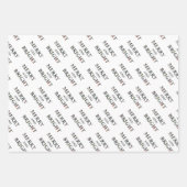 Mooie JOY Winter Botanical, Merry & Bright Inpakpapier Vel (Voorkant 3)