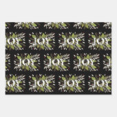 Mooie JOY Winter Botanical, Merry & Bright Inpakpapier Vel (Voorkant 2)
