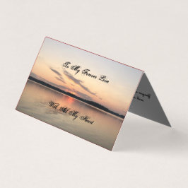 Mooie Jubilea Kaart - Zonsondergang op het meer on