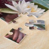 Mooie juli Fairy in Water Lelies Legpuzzel (Zijkant)