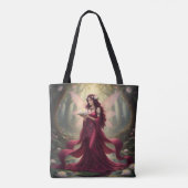 Mooie juli Ruby Fairy Tote Bag (Achterkant)