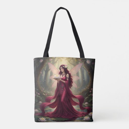 Mooie juli Ruby Fairy Tote Bag (Achterkant)