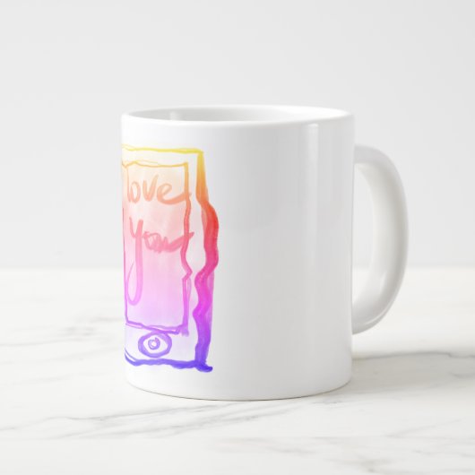 Mooie jumbo mok (Voorkant rechts)