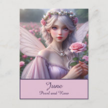 Mooie June Fairy in Roos