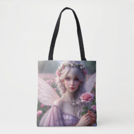 Mooie June Fairy in Roos Tote Bag