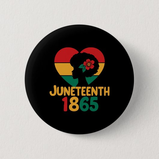 Mooie Juneteenth zwarte vrouwen Ronde Button 5,7 Cm (Voorkant)